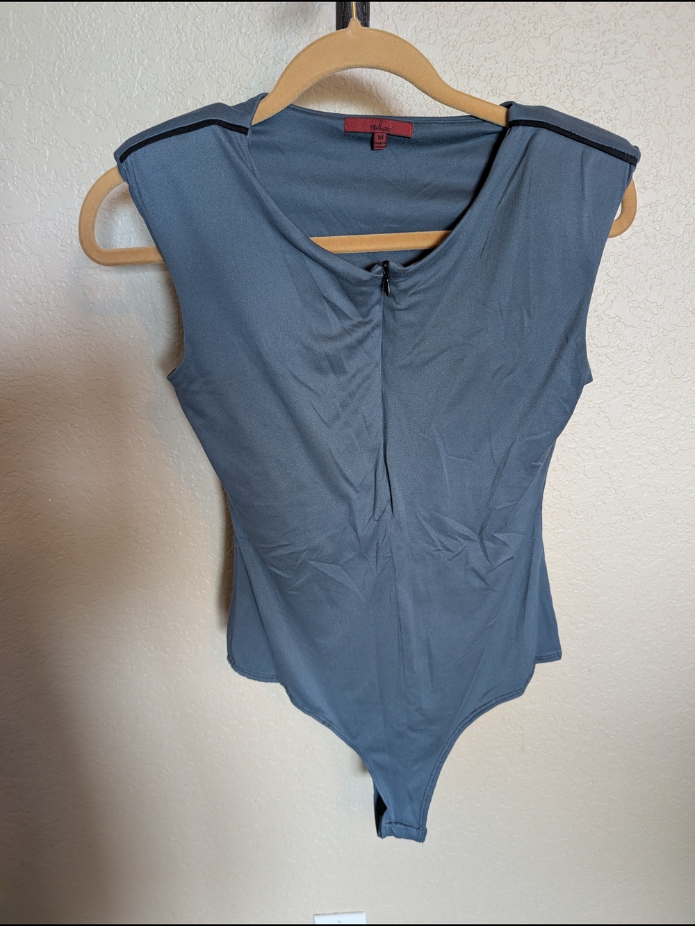 Buckle Bke Slate Gray Sleeveless Bodysuit